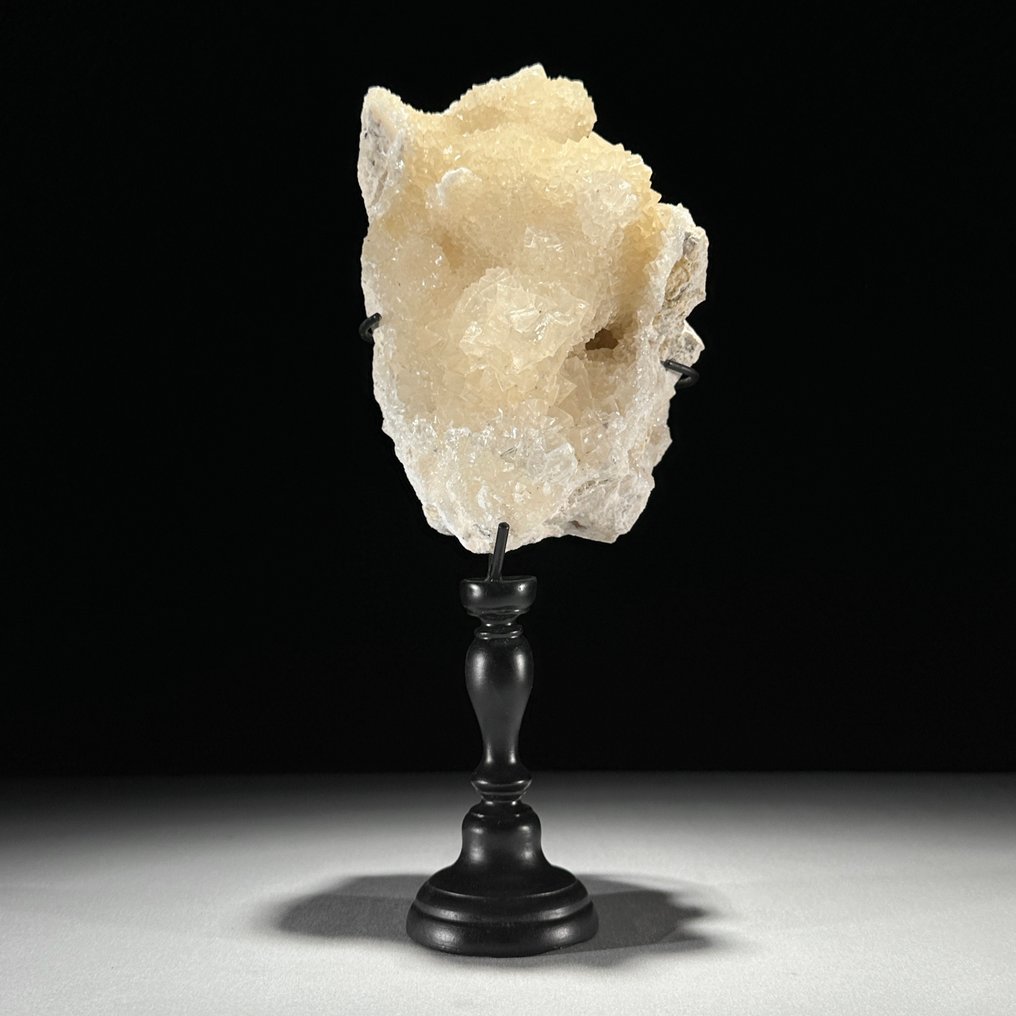 无底价——一对美丽的立方方解石与Maligano Jasper 訂製支架上的水晶簇和球體- 4000 g - (2) #2.1