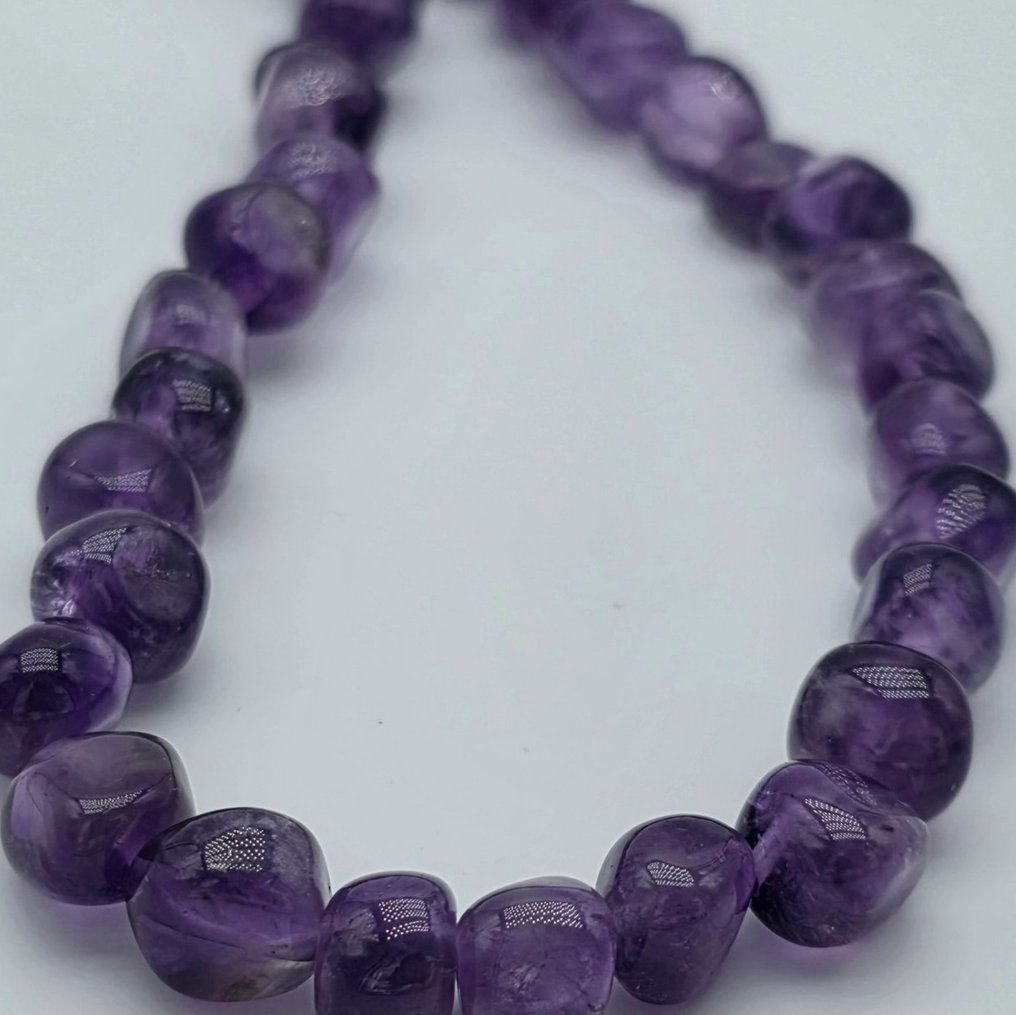 Senza prezzo di riserva - Collana - 18 carati Oro giallo Ametista #1.0