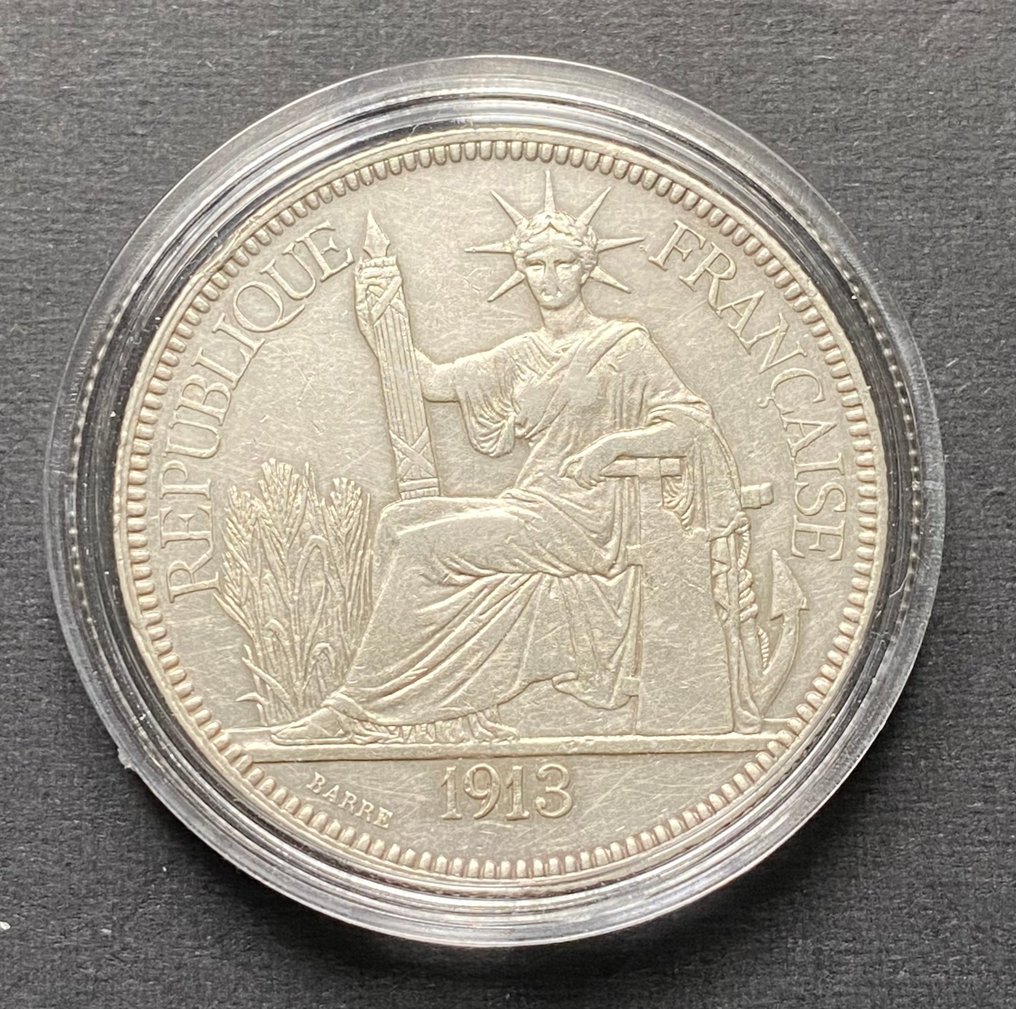 Francia Indokína. Piastre 1913  (Nincs minimálár) #3.2