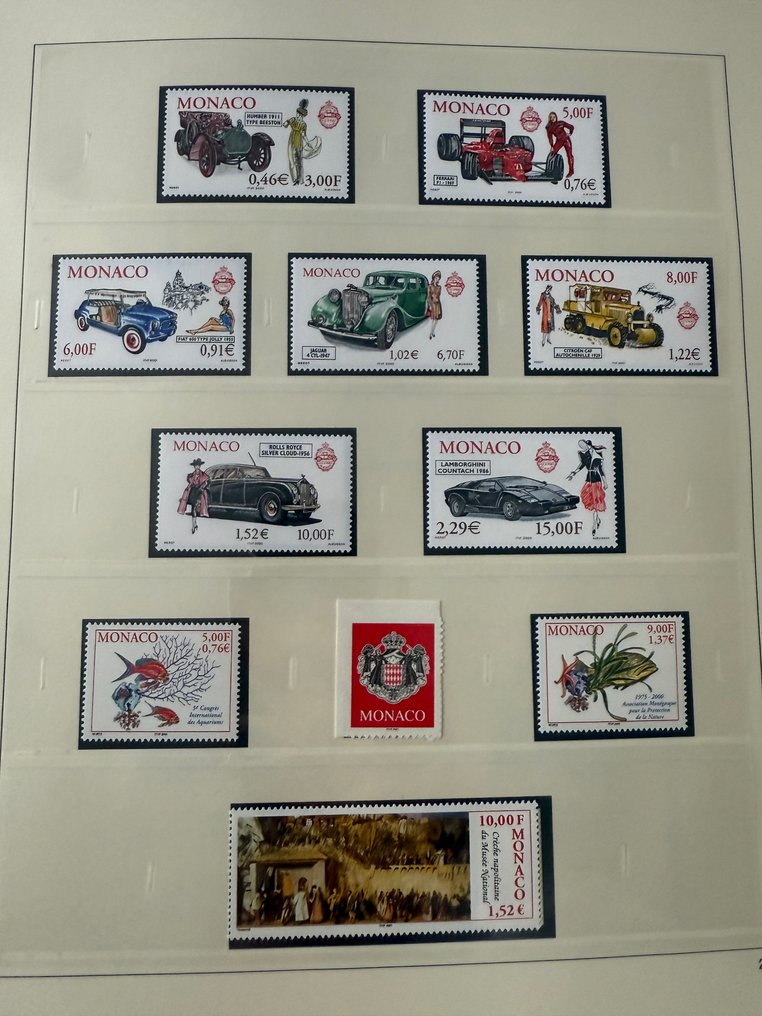 摩纳哥  - 摩纳哥 - 完整年份“2000/2004”全新 ** - TB #3.2