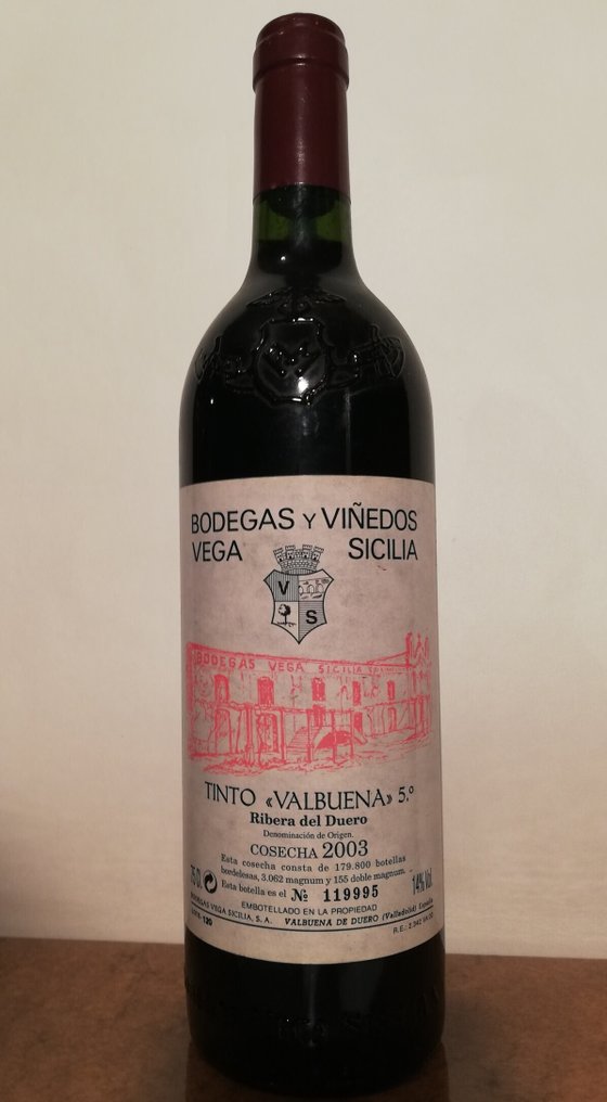 2003 Bodegas y Viñedos Vega Sicilia, Tinto Valbuena 5º - Ribera del Duero Reserva - 1 Flasche (0,75Â l) #1.0