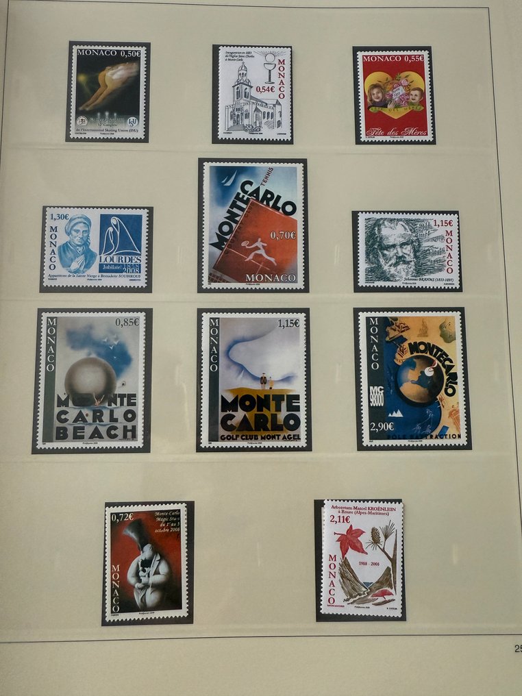 摩纳哥  - 摩纳哥 - 完整年份“2008”在九个 ** - TB #1.0