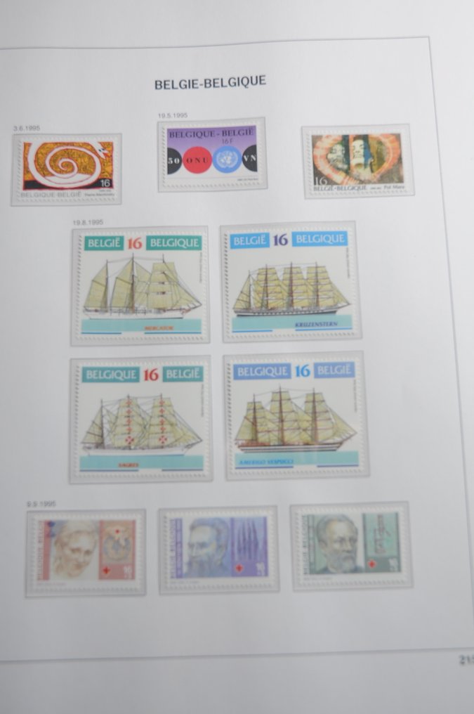 Belgique  - Collection dans 2 albums DAVO, dont un album DAVO de luxe avec cassette (208 photos). #3.2