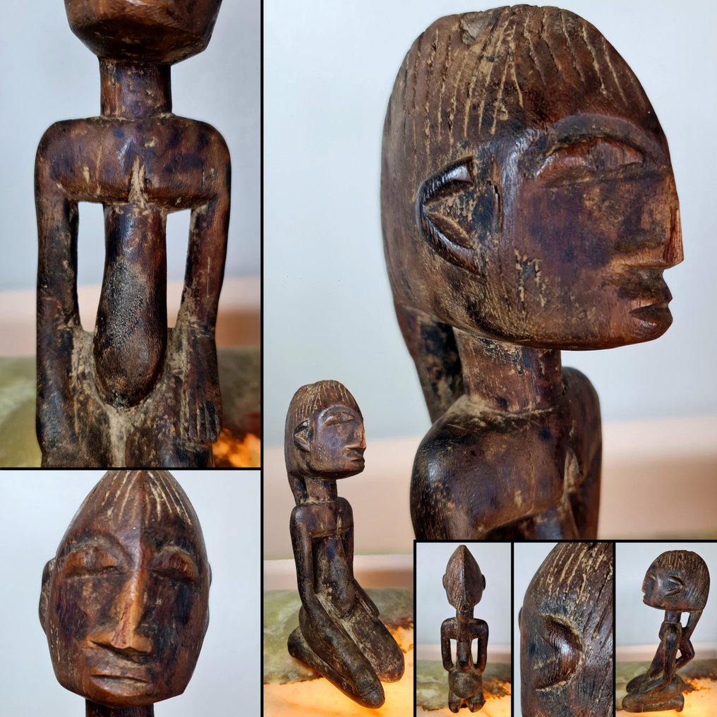 Statuette Luba Mikisi mihake. H : 25 cm - Γλυπτό - Luba - Αφρική (χωρίς τιμή ασφαλείας) #1.0