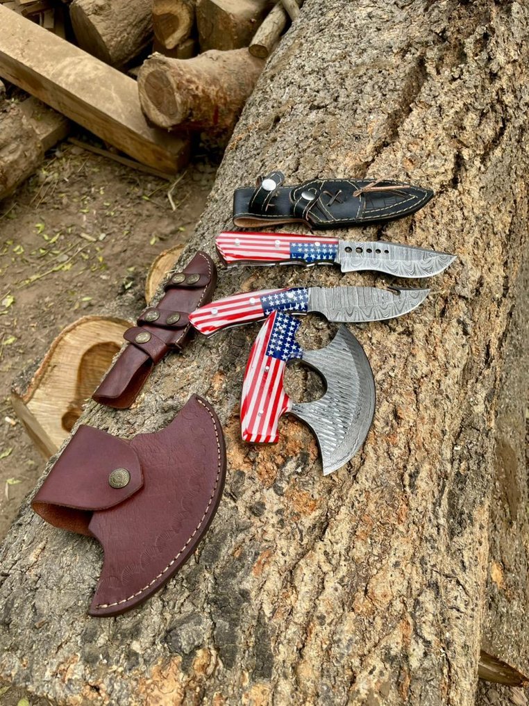 Kitchen knife - Slicing knife - Steel, Plastic, Leather - United States #3.2