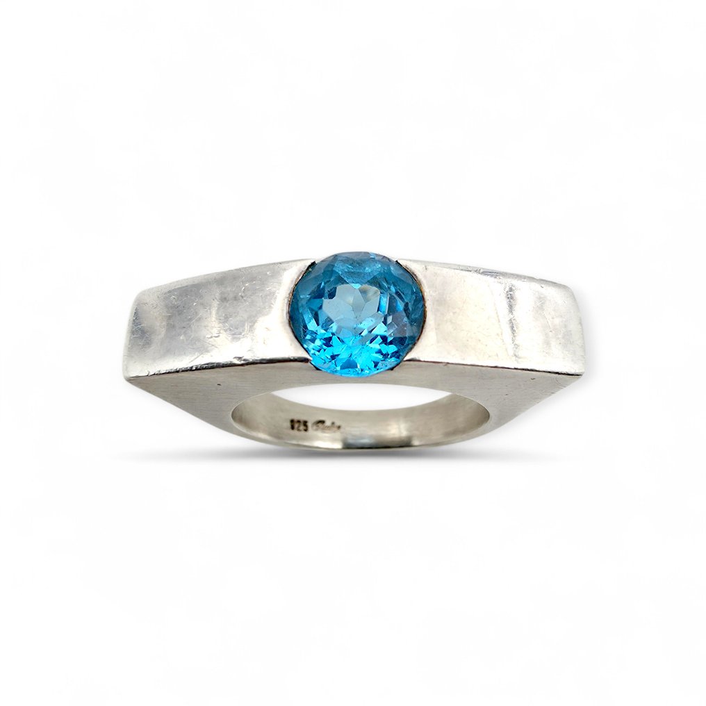 No reserve price - Ring Silver - Quinn-Topaz (Certified) #3.2