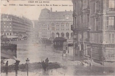 法國 - 城市和景觀 - 巴黎的洪水 - 明信片 (90) - 1900-1910 #1.0