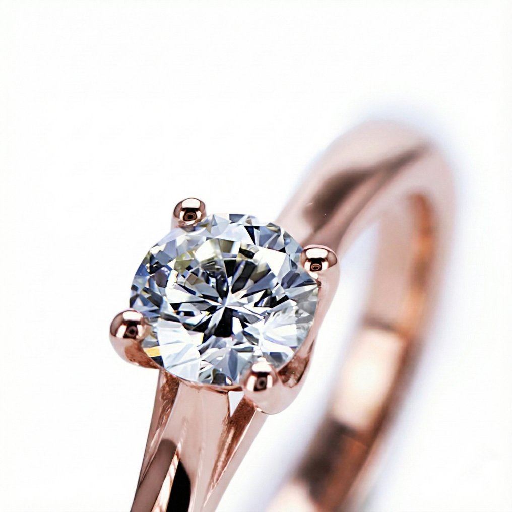 Förlovningsring - 14 kt Roséguld -  0.35ct. tw. Diamant (Natural)  #1.0