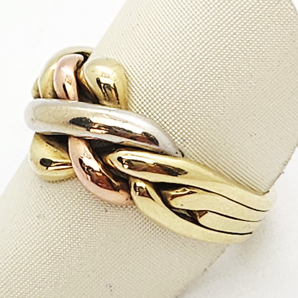 戒指 - 14 克拉 黃金, 白金, 玫瑰金 - Sultan或Turca的联盟 #2.1