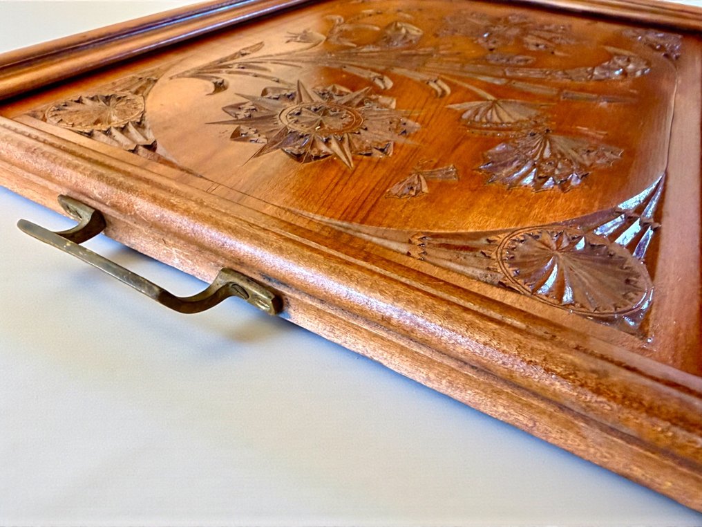 Tarjotin - Art Deco -1920-luku -50x36cm - Tiikki #3.2