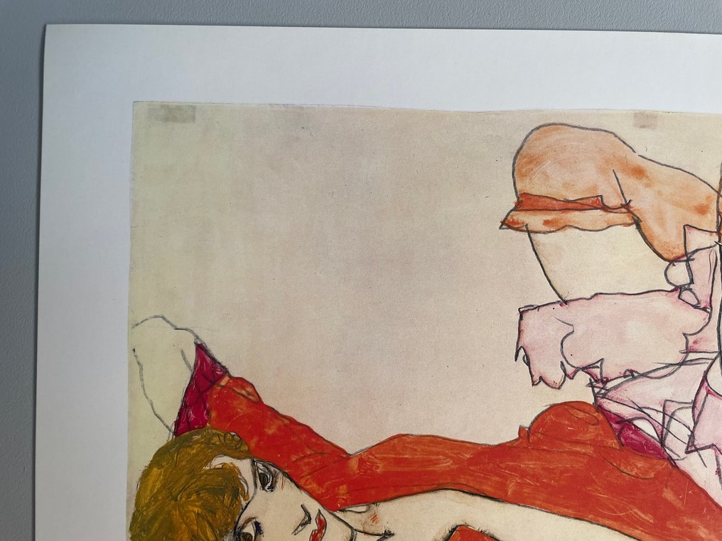 Egon Schiele - Wally in rode blouse (1913) #1.0
