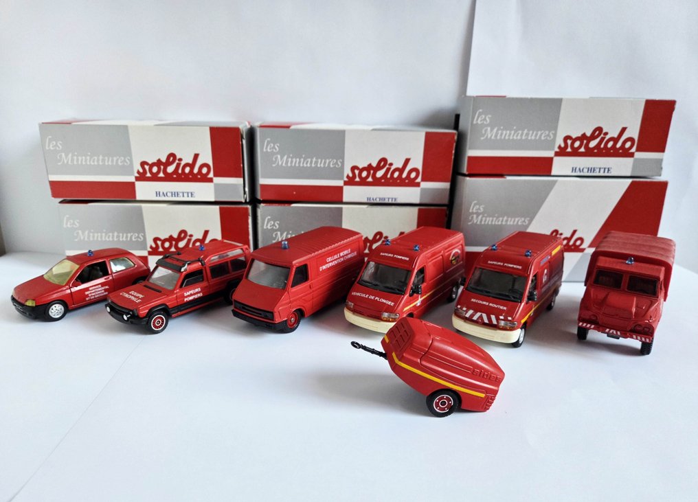 Solido Verschillende schaal zie info. - Modellauto  (6) - Franse Brandweer. #1.0