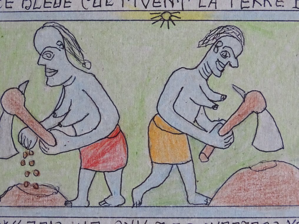 Frédéric Bruly-Bouabré (1923-2014) - Working #1.0