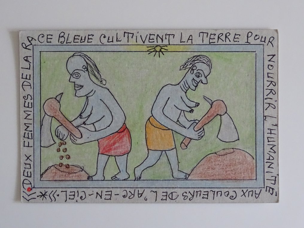Frédéric Bruly-Bouabré (1923-2014) - Working #1.0