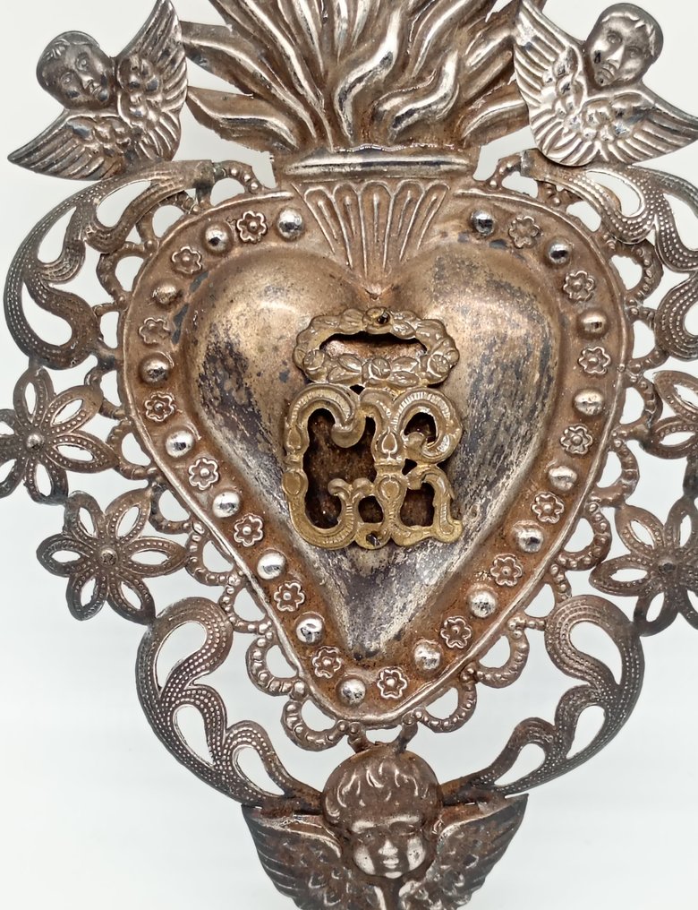  Ex-voto - Plaqué(e) argent - début du XXe siècle - Par grâce reçue  #1.0