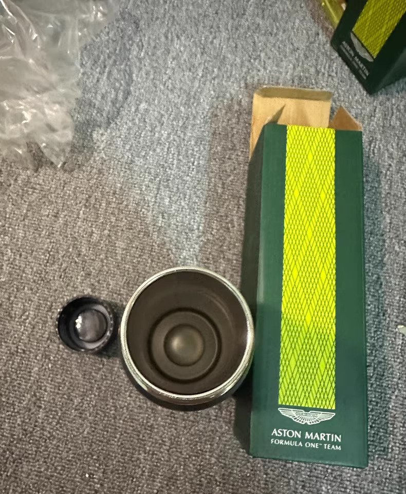 Aston Martin - 阿斯顿·马丁一级方程式车队不锈钢真空杯 - 標誌 - 真空瓶 - 塑料, 不锈钢 #3.2