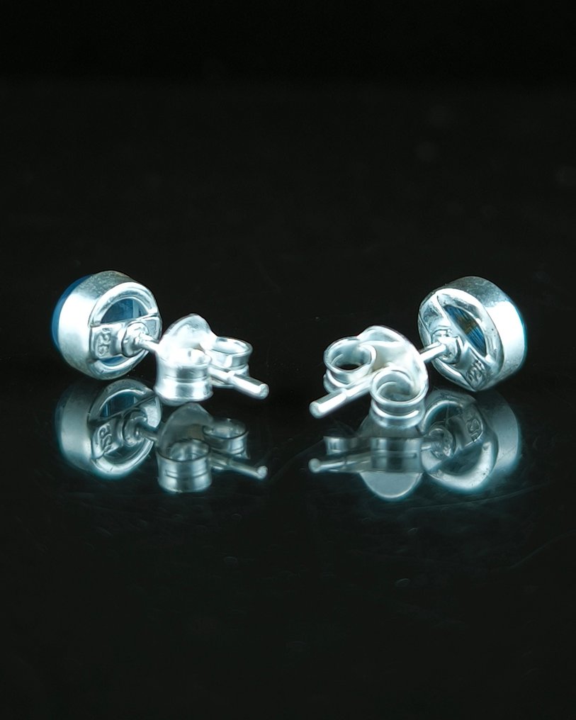 Cianita Cabochões - Altura: 7 mm - Largura: 7 mm- 1.69 g - (2) #4.3