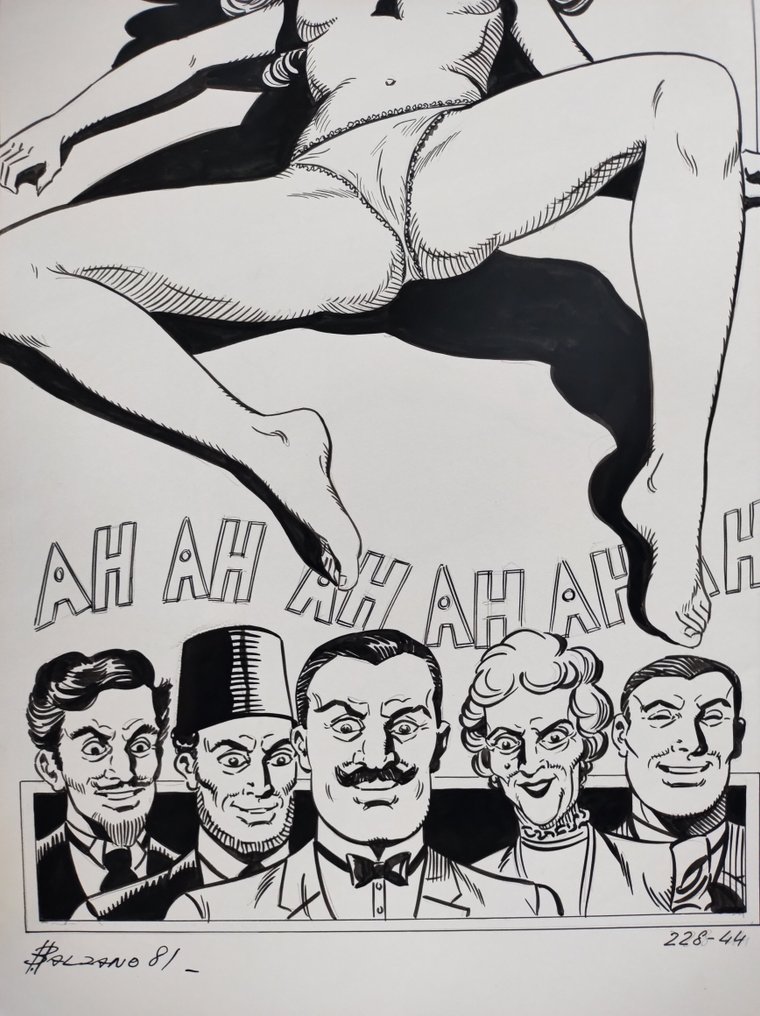 Bolzano Birago - 1 Original drawing - Zora La Vampira - 228-44 - 1981 #2.1