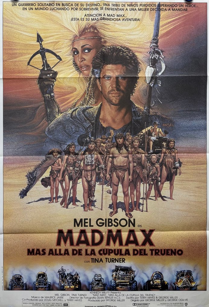 Mel Gibson - Original Spanish cinema poster, first release - Mad Max Beyond Thunderdome (1985) #1.0