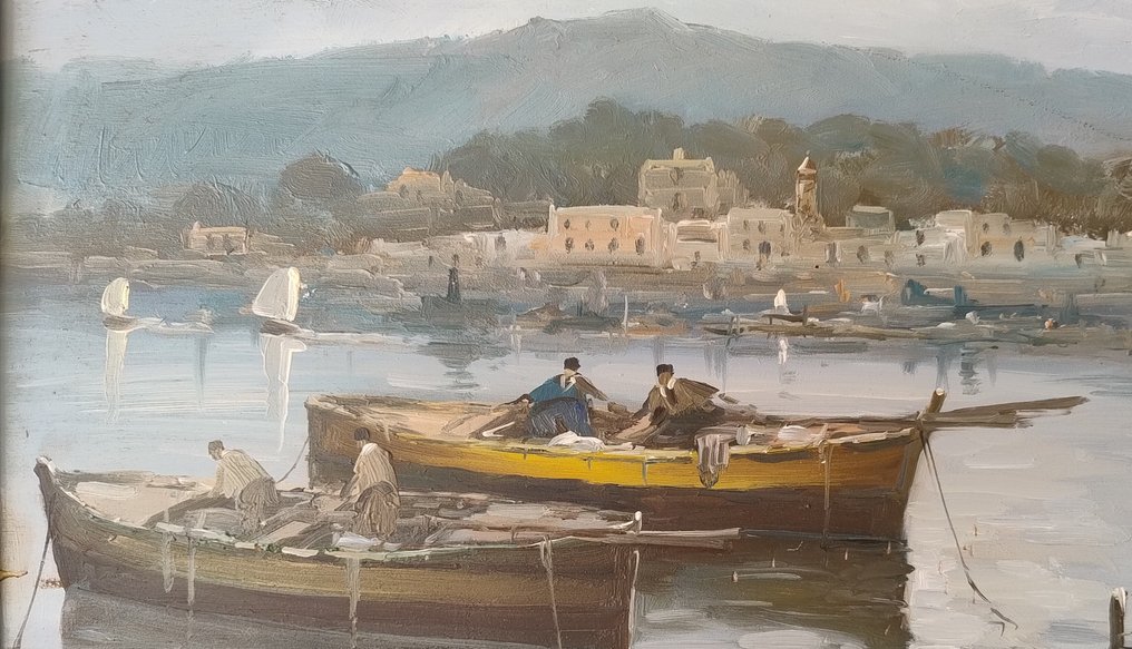 Antonio Migliardi (1913-1985) - Barche a Posillipo #3.2