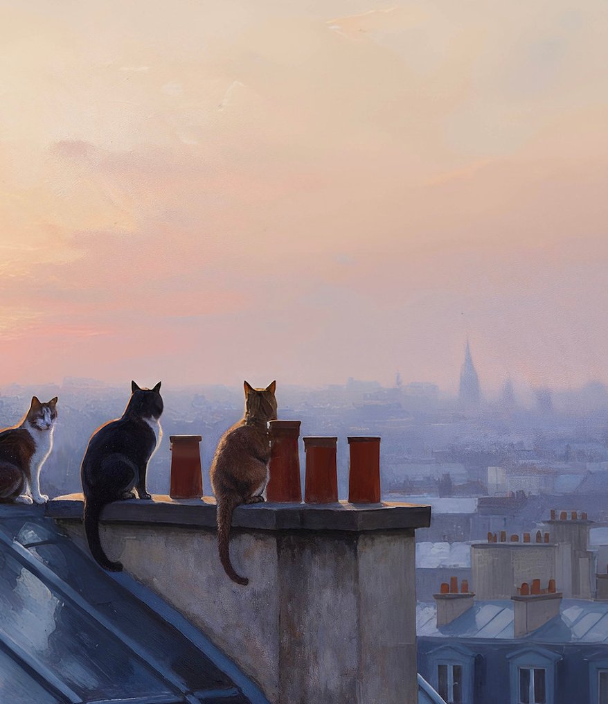 Le Yack - Cats of Montmartre - Hand signed #4.3