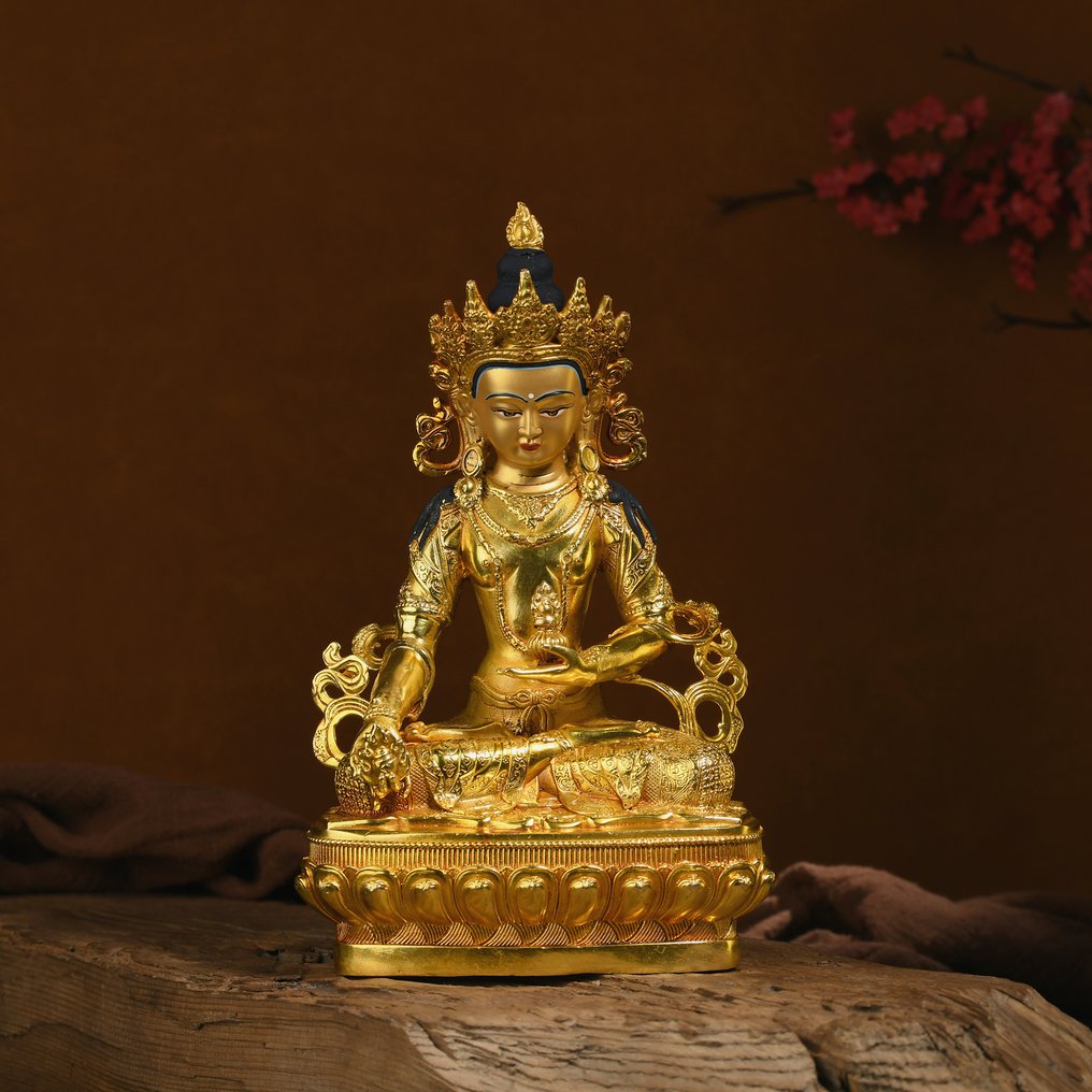 佛像-地藏菩萨（梵文：Kṣitigarbha） - 黄铜色 - 2020年及之后, 20世纪末和21世纪初 #1.0