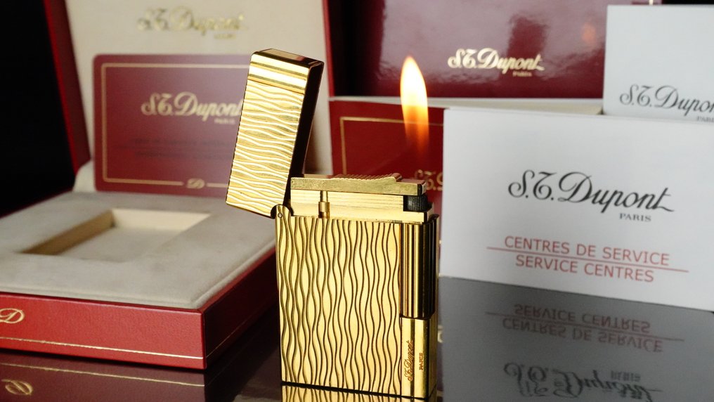 S.T. Dupont - Gatsby Vintage Gas Lighter - 打火机 - 镀金 #1.0