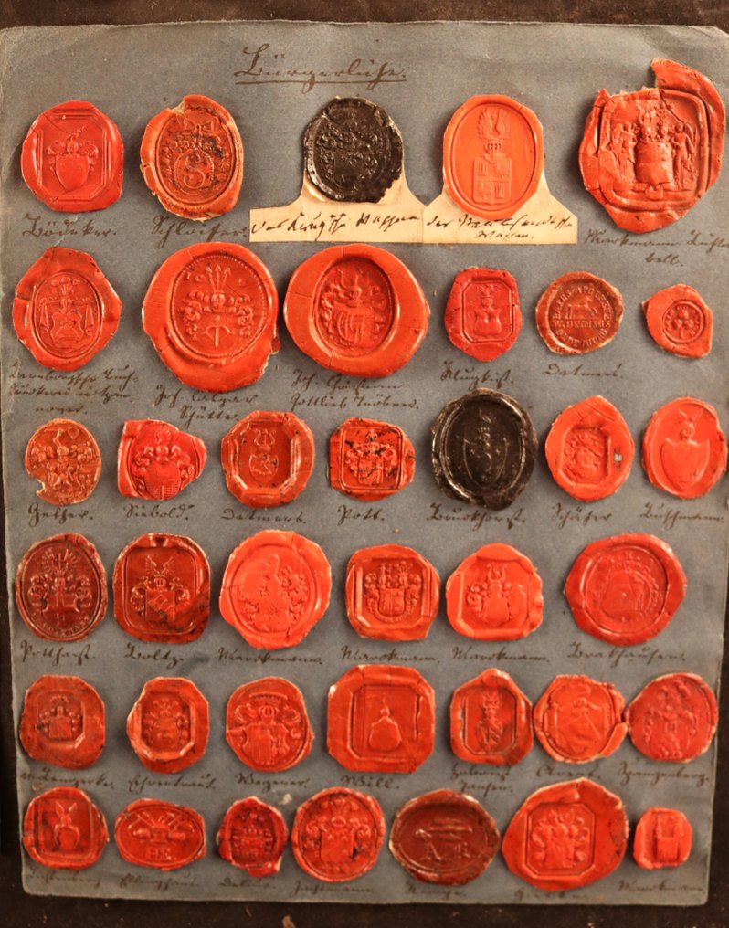 Collectie antieke lakzegelafdrukken - Seal  #2.1