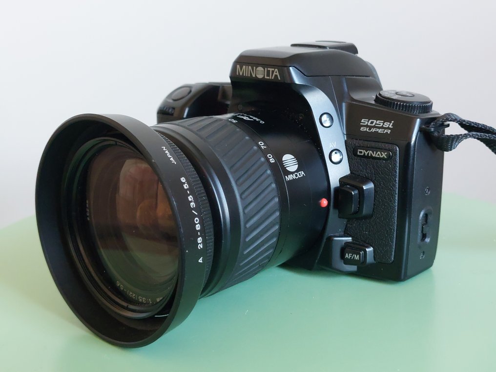 Minolta Dynax 505si Super + 3.5–5.6/28–80mm + 4.5–5.6/75–300mm | Αντανακλαστική φωτογραφική μηχανή με μονό φακό (TLR) #2.1