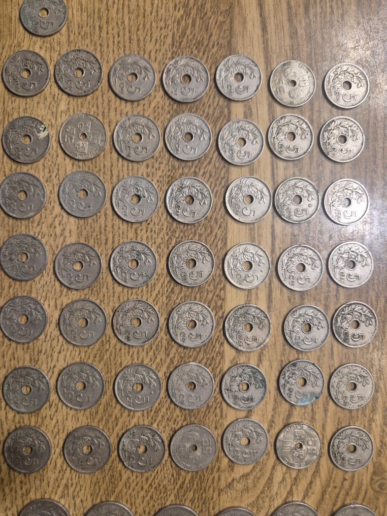 比利时. 5, 10 Cents 1901/1939, Lot 100 stuks  (没有保留价) #2.1