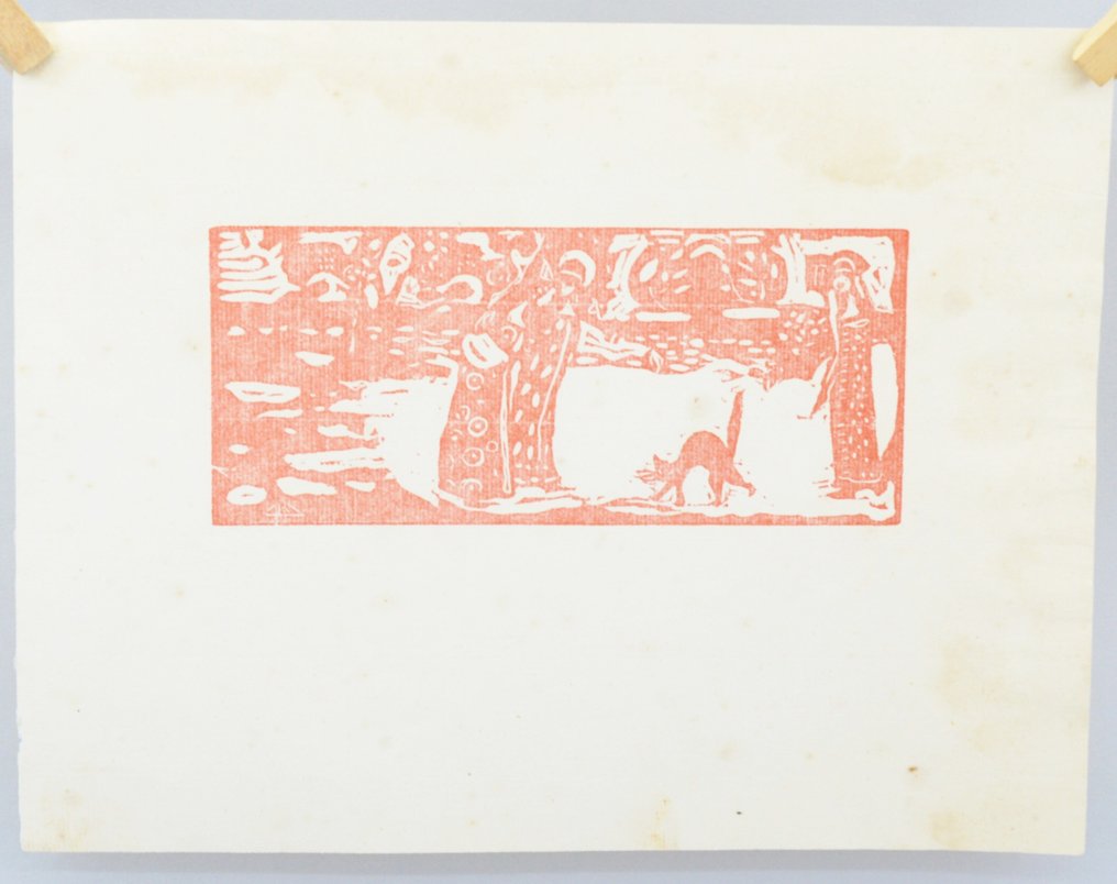 Wassily Kandinsky (1866-1944) - Die Katze (Red) #2.1