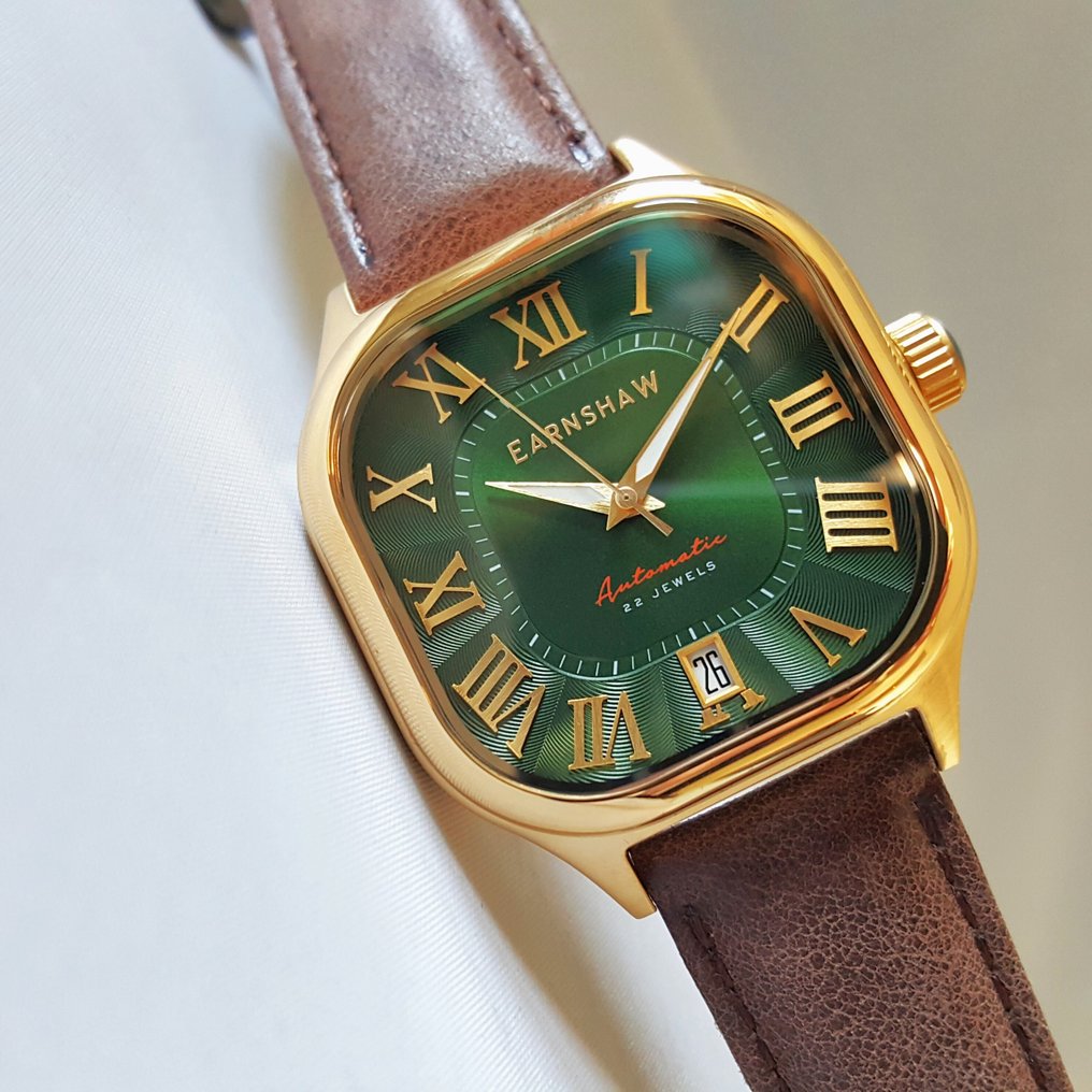 Thomas Earnshaw - Automatic - Gold - Square - Elite - NEW - χωρίς τιμή ασφαλείας - Άνδρες - 2025 #2.1