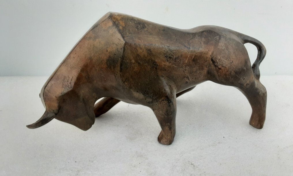 P. Chenet - Figuuri - Stier - 23 cm - Pronssi #1.0