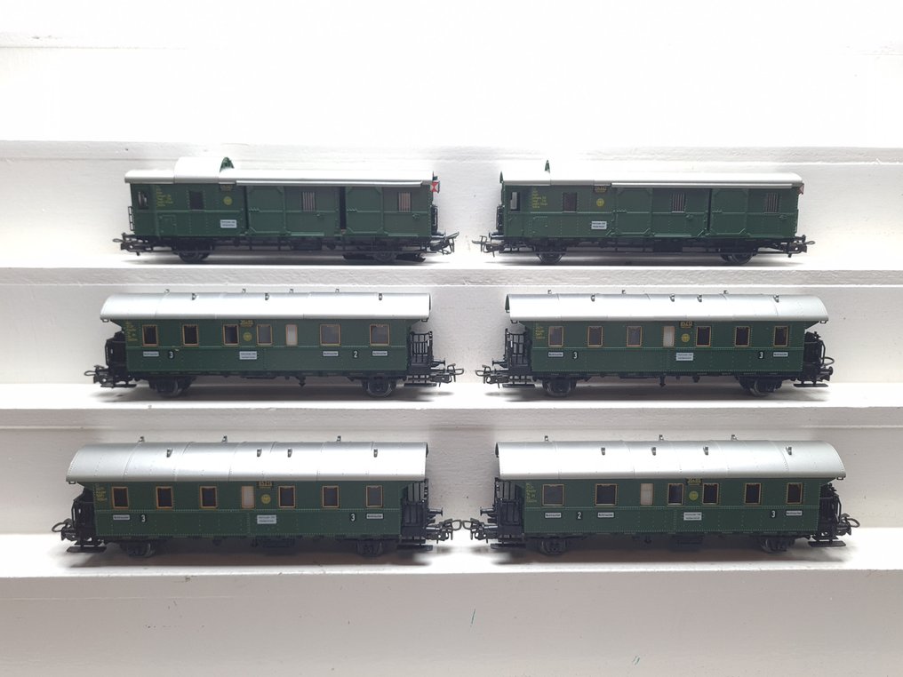 Märklin H0 - 4100/4101/4103 - 模型客運火車 (6) - 6x Donderbus 车厢 - DB #2.1