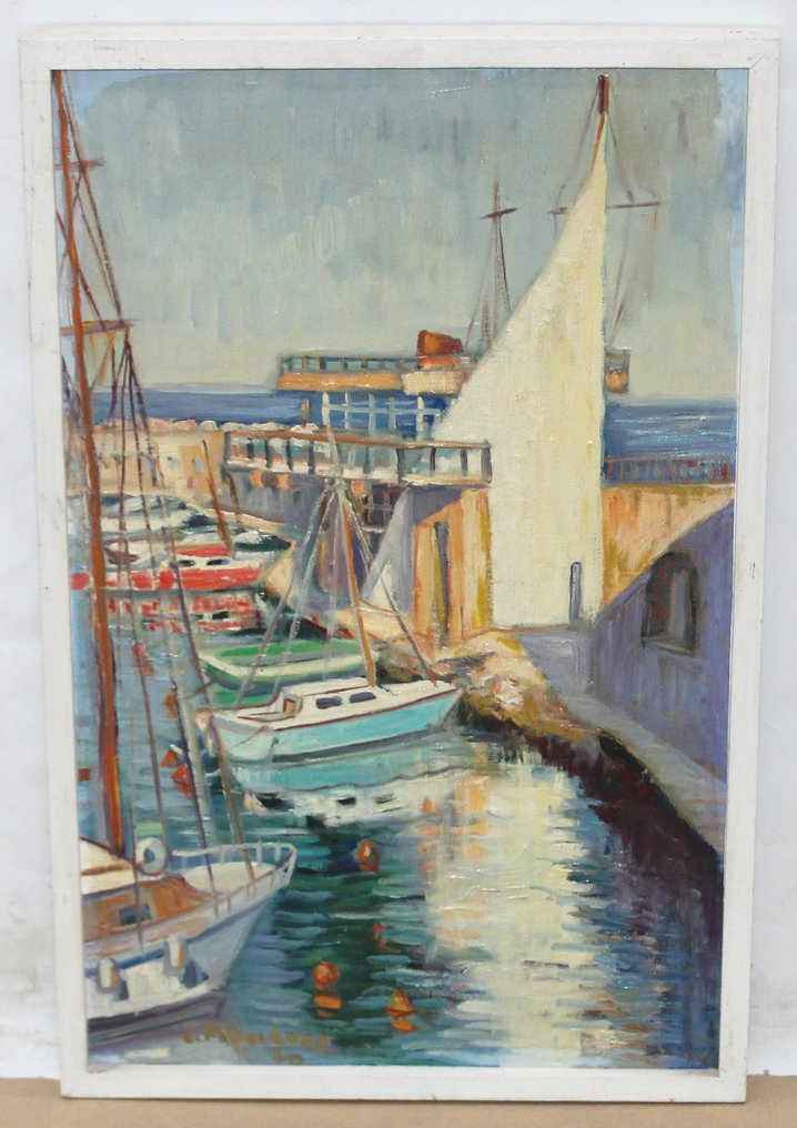 Juan Mendoza Marruedo (1929) - Luz de tarde en el puerto #1.0