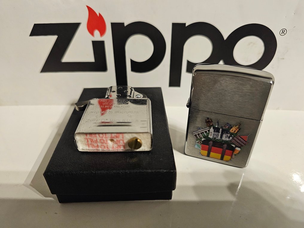 Zippo - Zippo "Berlin Germany"  (C 16) - χωρίς τιμή ασφαλείας - Αναπτήρας - Χάλυβας #3.2