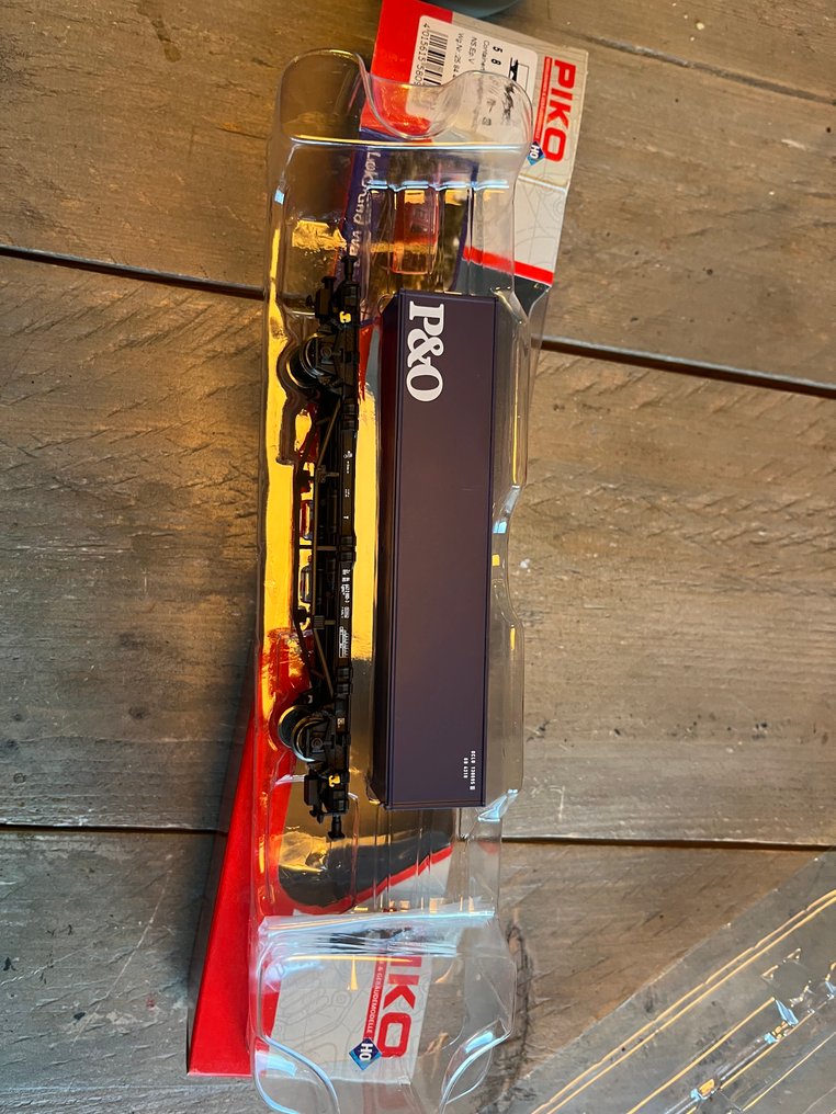 Piko H0 - 58096/95656 - Τρένο μοντελισμού μεταφοράς εμπορευμάτων (5) - 5x Containerwagons Lgns327/329 - NS #1.0
