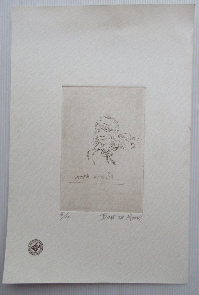 Bob de Moor - 1 Lithograph - Cori de scheepsjongen - gesigneerde steendruk op 10 expl - 1991 #1.0