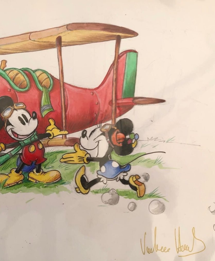 Valerio Held - 1 Watercolour - Topolino - "Aviatori" #1.0