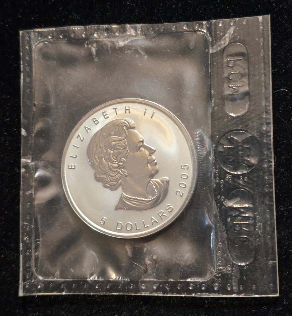 Canadá. 5 Dollars 2005 1 oz .999  (Sin precio de reserva) #4.3