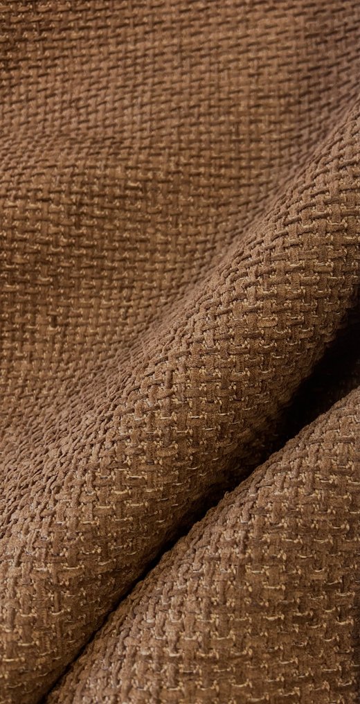 高贵奢华!意大利制造的棕色编织面料 - 纺织品 - 700 cm - 140 cm #1.0