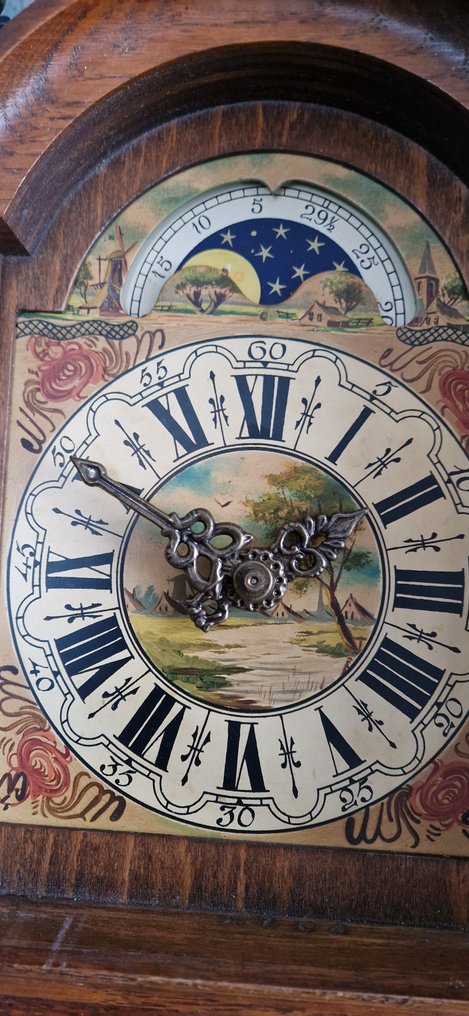 弗里斯兰短尾钟 - Warmink -   木, 黄铜, 玻璃 - 1960-1970 - Wuba 壁钟 #3.2