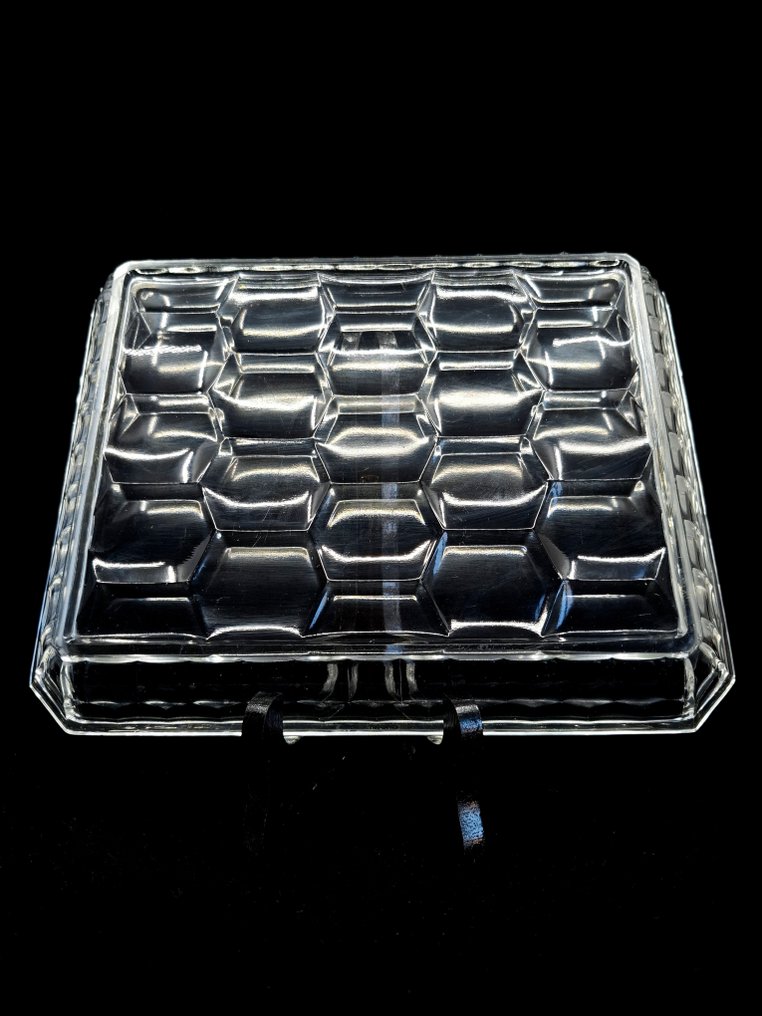 Val Saint Lambert - Charles Graffart & René Delvenne - Vassoio (2) - Scaglie - Vetro #3.2