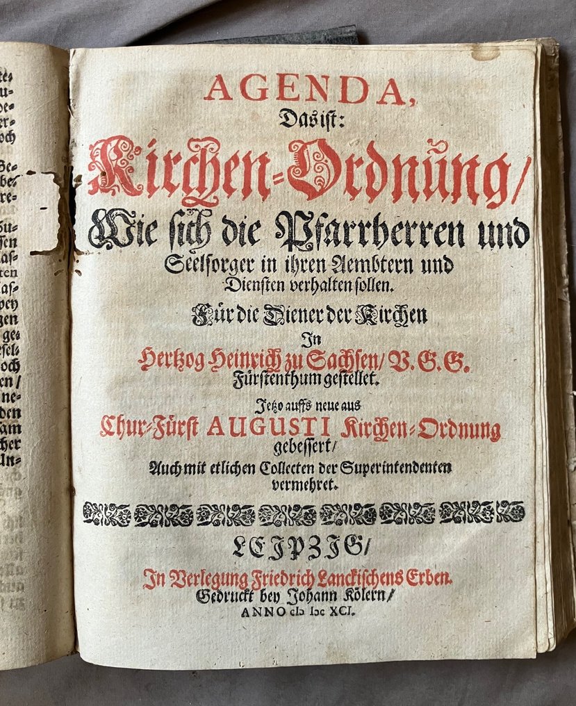 (Churfürstlich Sächsisches) Vollständiges Kirchen-Buch - 1697 #1.0