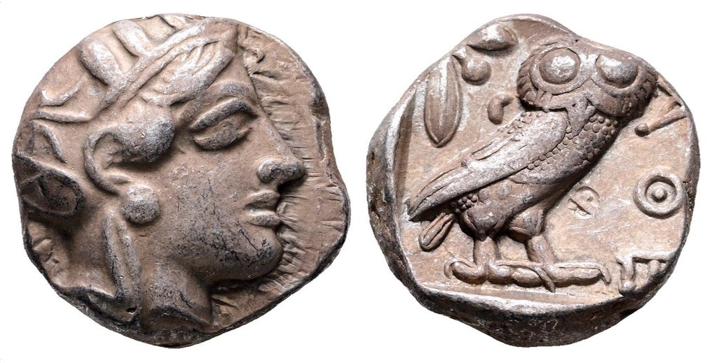 阿提卡， 雅典 Tetradrachm 454-404 BC #2.1