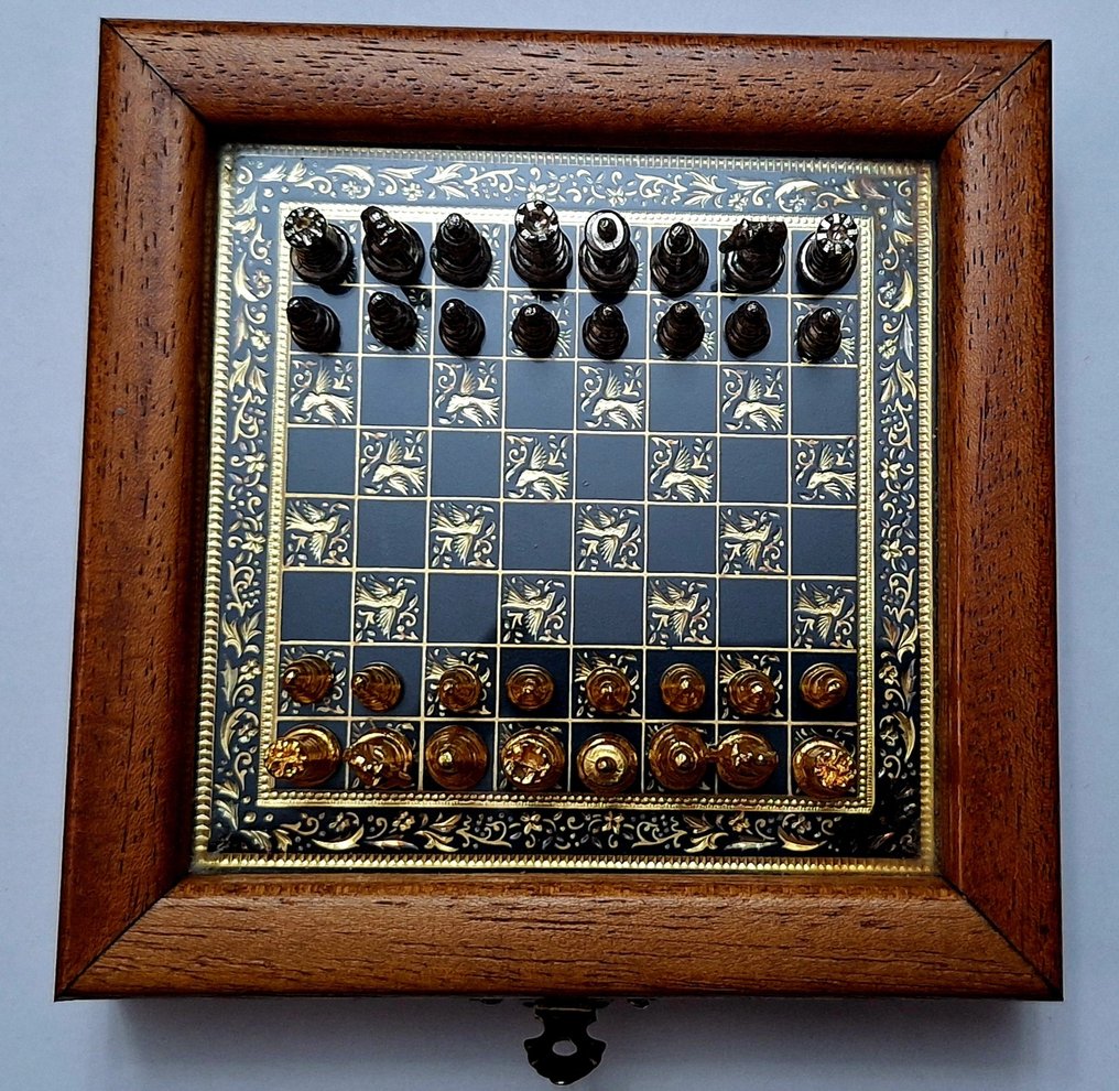 Juego de ajedrez - Damasquinado con Oro 24kt y Oro Verde 18kt - Metal #2.1