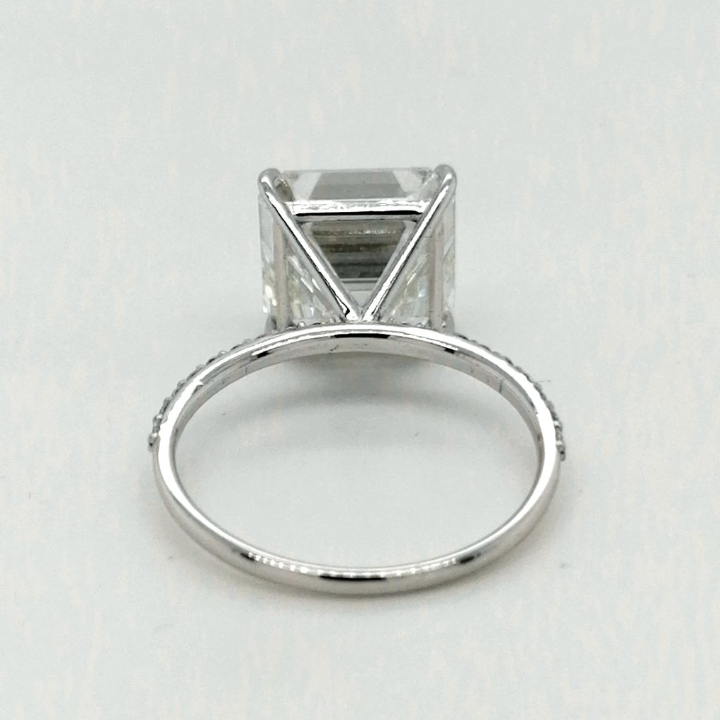 戒指 - 14 克拉 白金 -  6.80ct. tw. 鉆石 (實驗室培育) - 鉆石 #4.3