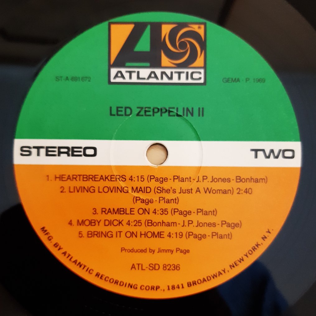 Led Zeppelin - Led Zeppelin II ("RL" Cut Side 1) - LP - 1969 #4.3