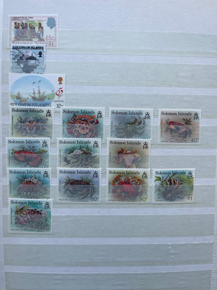 Engelska och franska kolonier 1902/2005 - Samling i en aktiebok #3.2