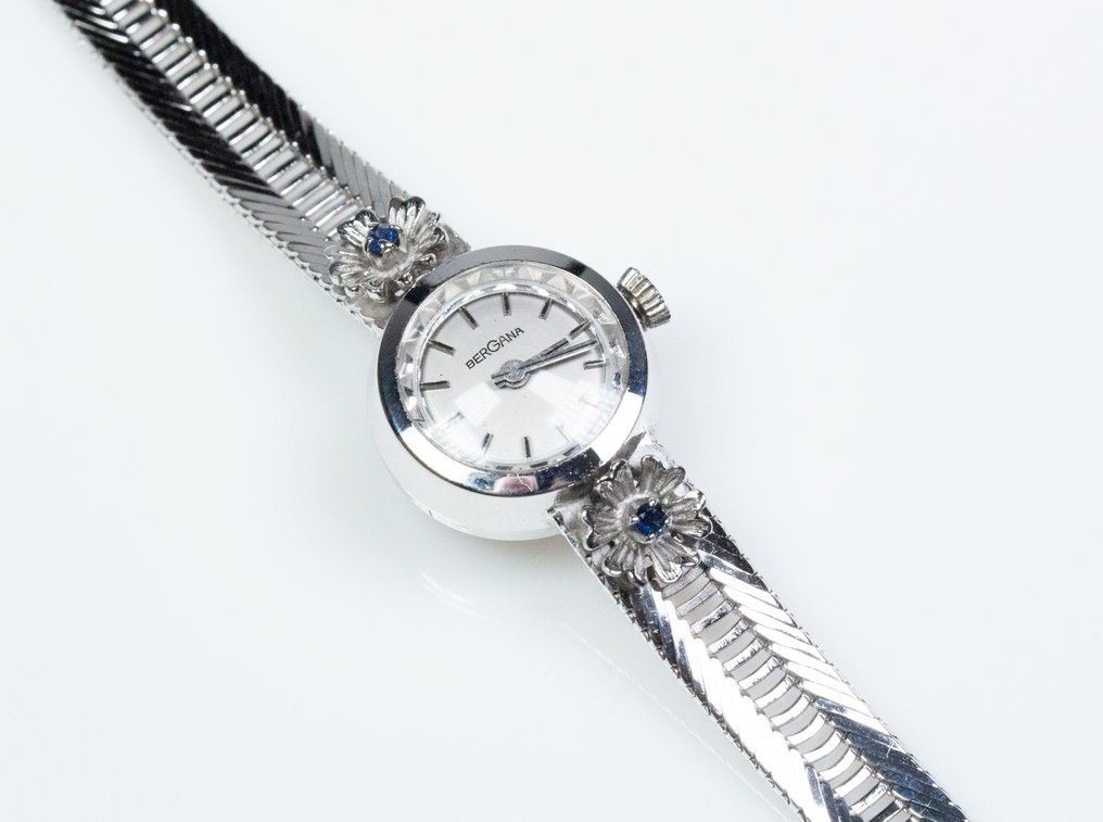 χωρίς τιμή ασφαλείας - Βραχιόλι Ρολόι Damen - 835 ασήμι - 0,15 καρατίων σάπιερ - μηχανικό #3.2